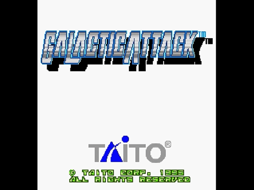 Galactic Attack title screen for Sega Saturn
